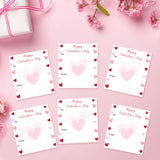 Auch Valentines Cards for Kids Classroom - 30 Pcs Dog Valentine's Day Class School Exchange Greeting Blank Cards (Pink)