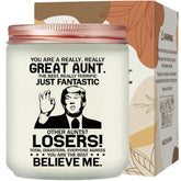 Aunt Gifts From Niece Nephew - Christmas Mothers Day Gift For Aunt - Lavender Scented Candle