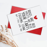 Funny Valentine Day Card Gift Him Her, Rude Anniversary Cards Gift For Men Women, Happy Valentines Day Cards For Boyfriend, Husband, Wife, Girlfriend, Fiancé, Partner, Birthday Cards