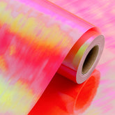 Holographic Wrapping Paper Roll - 17Inch X 33Feet - Elegant Metallic Iridescent Red Shimmering Hologram Foil Textures Christmas Gift Wrap Paper For Birthday, Parties, Birthday, Wedding