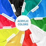 Titanium White Acrylic Paint, Large 135.2 Oz Premium Pouring Acrylic Paint, Perfect For Canvas, Wood, Ceramic, And More