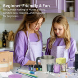 Candle Making Kit For Adults – Diy Soy Wax Candle Kit With 7 Fragrance Oils, 4 Glass Candle Jars, 3 Tins, Gift Boxes & Ribbons, Tools & Step-By-Step Guide – Perfect Craft Gift For Women
