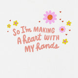 Hallmark Good Mail Mother's Day Card (Heart Hands) for Birthdays, Love, Valentine's Day, Thinking of You