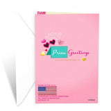 Granddaughter Valentine'S Day Card, Made In America, Eco-Friendly, Thick Card Stock With Premium Envelope 5In X 7.75In, Packaged In Protective Mailer
