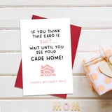 Funny Mothers Day Card Gifts From Daughter Son, Humor Mother’S Day Card Gift For Mom, Cheeky Care Home Card For Stepmom Mother In Law