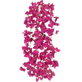 2 Pcs Artificial Bougainvillea Flowers Garland Fake Silk Bougainvilleas Vines Trailing Fuchsia Faux Hanging Flowers Plants Bougainvillea Artificial For Porch Wedding Arch Spring Summer Decor