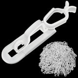 Christmas Light Clips All In One Clips 100Pack, Universal Gutter And Shingle Clip Hooks For Hanging C7, C9 And Mini Lights, Outdoor Xmas Holiday Light Hanger Clips Outside, No Tools Required