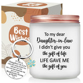 Daughter In Law Gifts - Valentines Day Mothers Day Birthday Christmas Candle Gift For Daughter In Law, Future Son’S Girlfriend