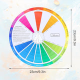 Artists Color Wheel Chart, Paint Color Theory Mixing Matching Tool Creative Blending Board For Art And Makeup