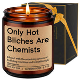Candle, Chemistry Gifts For Chemists Professors - Funny Graduation, Birthday Presents For Chem School Graduates - Cool Chemistry Teacher Gifts, Laboratory Presents For Women In Science
