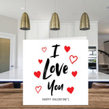 Valentines Card For Her - I Love You - Valentine Card For Him, Romantic Valentine'S Day Card For Boyfriend Girlfriend Wife Husband Partner Fiancee, 5.7 X 5.7 Inch Seasonal Valentine Greeting Cards