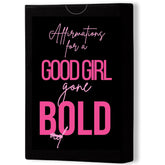 Affirmation Cards For A Good Girl Gone Bold - 52 Affirmation Cards For Women - Self Care Gifts For Women - Mindfulness Card - Positive Affirmations Cards - Small Valentine Gifts