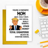 Humorous Birthday Card For Mom Wife Grandma, Funny Mom Birthday Card Gift From Son Daughter Kids Husband, Humor Mother'S Day Gift From Son Daughter, Happy Bday Mommy