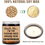 Entrepreneur Gift - New Busines Owner - Opening A Small Business Present Idea For Men And Women - Funny Starting A Business Gift - Soy Candle