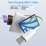 2 Pack 10FT 240W USB C to USB C Cable Fast Charging Cord for iPhone 17 16 15 MacBook iPad