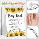 The Ring Hunt Game, Sunflower Bridal Shower Games With Rings-One Sign And 30 Rings, Bridal Shower And Wedding Shower Games For Guests, Engagement Party Game, Bridal Shower Decorations-Ls6
