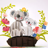 - Adorable Koala Baby Mommy Design, Greeting Cards, Birthday Card Pop Up As A Breathtaking Masterpiece For Mom, Women, Family Or Friends From Daughter, Father