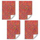 Happy Birthday Letter On Red Wrapping Paper For Kids Girls Boys Women Men, 4 Sheets Folded Flat 20X28 Inches Per Sheet, Red Gift Wrap For 1St Birthday Party Baby Shower Holiday Kindergarten And More