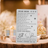 Mothers Day Gifts For Mom - Steel Engraved Gifts For Mom Mothers Day Card From Son Daughter