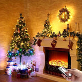 2 Pack Battery Operated Fairy Lights 16.4FT 50 LED Warm White String Lights with Remote Timer 8 Modes
