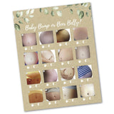 30 Beer Belly Or Pregnant Baby Bump Game Cards- Baby Shower Or Gender Reveal Party Supply Kit- Rustic Gender Neutral Card Design- A Fun Game For Men, Women Or Kids. Made In The Usa