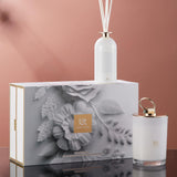 Fragrance Oil Pure Lasting Beautiful White Tea 3.5 Fl Oz 100Ml 8.8Oz 50 Hours Burn Gold Lid Soy White Candles Presents Perfect Bedroom Relaxing Decor For Women Holiday Present For Christmas