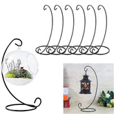 Set Of 6 Christmas Ornament Display Stands Holder Hooks Hanging Lantern Candle Glass Bauble Sphere Tree Plant Light Candle Easter Egg Ball Wedding Decoration 9'