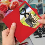 - Happy Valentine'S Day Greeting Card With Envelope - Loving, Heartfelt Notecard For Valentine (1 Card) - Loving Animals Cats C3504Bvdg