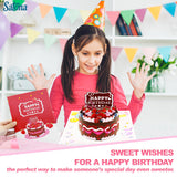 3D Pop-Up Happy Birthday Greeting Cards – Colorful Cake, Celebration & Festival Designs – Large Pop-Out Display, Premium Quality, Perfect For Kids & Adults – Includes Envelope & Message Space (Strawberry Cake)