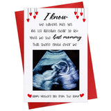 Mom To Be Mothers Day Card - Happy First Mothers Day Card With Envelope Photo Insert First Time Gift From The Bump Pregnancy Photo Gift For Expecting Mom Pregnant Daughter Women