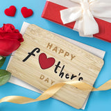 Happy Fathers Day Gift Cards,Handmade Wooden Greeting Cards,Thank You Card,Father'S Day Card For Dad