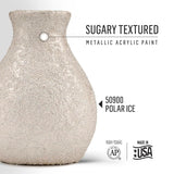 FolkArt Sugar Metallic Acrylic Craft Paint, Polar Ice 2 fl oz Textured Paint for Indoor and Outdoor DIY Arts and Crafts Projects, 50900
