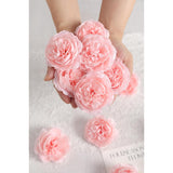 12 Pcs Artificial Silk Pink Peony Flowers With Stems - 8 Inch Fake Peony Bouquet For Wedding, Home Decor, Office Table, Festival Gifts