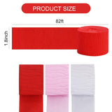 6 Rolls Crepe Paper Streamers 492Ft Pack Of Red White And Pink Streamers Party Decorations For Valentine'S Mother'S Day, Birthday & Baby Shower Diy Craft Paper(1.8 Inch X 82 Ft/Roll)