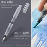 Watercolor Paint Set, 12 Ocean Tones Half Pans, Watercolor Set With Brush, Semi Moist Water Colors