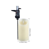 Flameless Candles, D3.15 H6 1 Pack Real Wax Not Plastic Pillar, Battery Operated Led Remote Control And Timer Function Candle For Home Party Valentines Day Mom Christmas (Wave Head, Ivory)