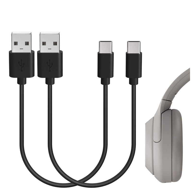 Geekria Type-C Headphones Short Charger Cable Compatible with Sony WH-1000XM5