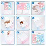 Baby Gender Reveal Voting Box With 50 Pieces Boy Or Girl Ballot Cards Baby Shower Decorations Party Invitations And Voting Games Gender Reveal Party Supplies(Pink, Blue)