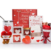 10-Piece Luxury Valentine'S Day Gift Box For Her | Ultimate Romantic Set With Insulated Tumbler, Scented Candle, And Rose Bouquet