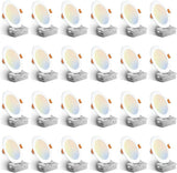24 Pack 6 Inch LED Recessed Ceiling Lights 12W 1050LM 5CCT Dimmable Canless