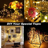 Fairy Lights Plug In,99Ft 300 Leds Christmas Lights Indoor Outdoor Warm White Copper Wire,Long Led Fairy String Lights F