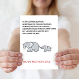 Mothers Day Card?Mothers Day Gifts Card For Mom From Daughter Son?Heartfelt Elephant-Themed Mother'S Day Gifts Cards With Adventure Together Design
