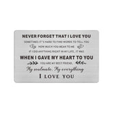I Love You Gifts For Him Her, Anniversary Wedding Valentines Day Card For Husband Wife Boyfriend Girlfriend, Valentines Day Card Men