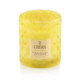 Soy Wax Glass Bowl Candle, 50 Hours Burn Time, Natural Essential Oils, Calming Ambiance (Jar, Pineapple & Coconut)