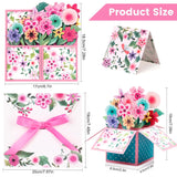 Watercolor Flowers Pop-Up Cards–3D Floral Greeting Cards For Birthday, Mother’S Day, Thank You, All Occasions–Includes Notecard & Envelope–Gift For Women, Mom, Grandma, Wife, Daughter, Sister
