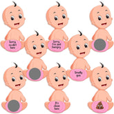 , Baby Shower Scratch Off Game For Guest - 50 Cards, Baby Scratch Off Game | Gender Reveal Games For Guest, Baby Shower Decorations | Scratch Off Baby Shower Games, Gender Reveal Decorations