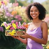 Pop Up Card,Orchid Paper Flower Bouquet For Birthday, Holidays, Encouragement,Get Well Gift With Note Card & Envelope (Phalaenopsis Garden)