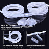 50FT Blue LED Neon Rope Lights Waterproof Connectable Plug In Strip Lights for Patio Bar