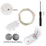 12 Pack Fairy Lights Battery Operated (Included), 7 Ft 20 Led Mini String Lights, Waterproof Silver Wire Firefly Starry