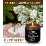 Psychology Candle Gifts,Keep Talking I'M Diagnosing You,Therapist Gifts Mental Health Gifts,Cedar Fragrance Scented Candles,8 Oz